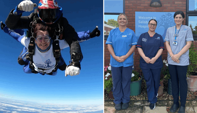The nurses will soar from 10,000ft Picture: Salisbury Hospice Charity