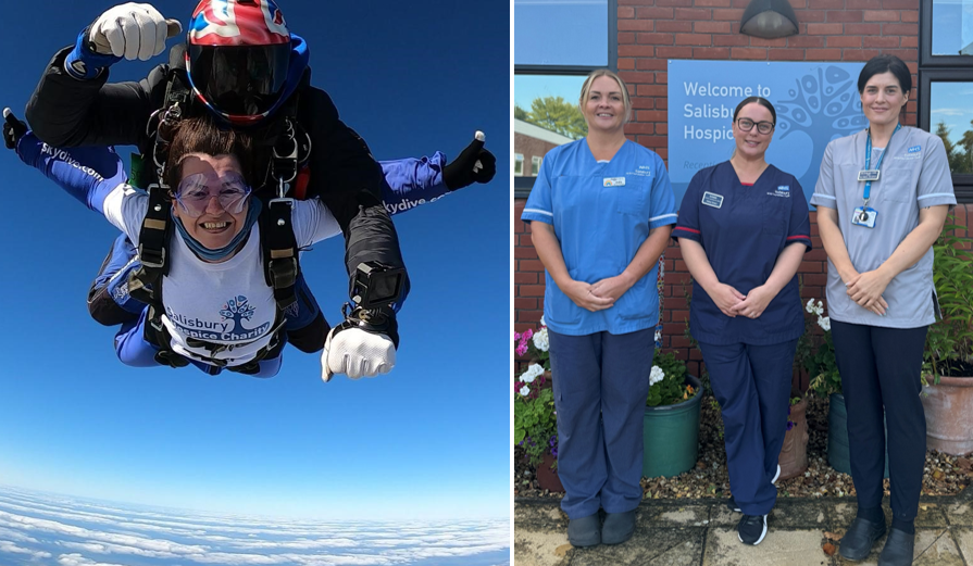 The nurses will soar from 10,000ft Picture: Salisbury Hospice Charity