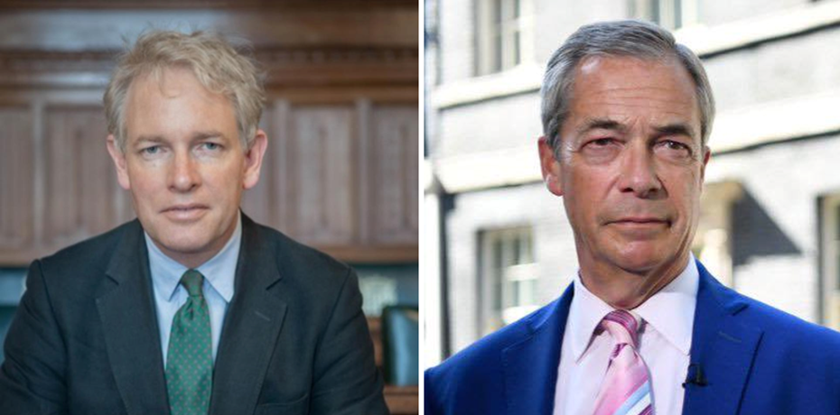 Danny Kruger, left, was welcomed to the party by Nigel Farage on Monday (September 15) Pictures: Danny Kruger/Nigel Farage FB