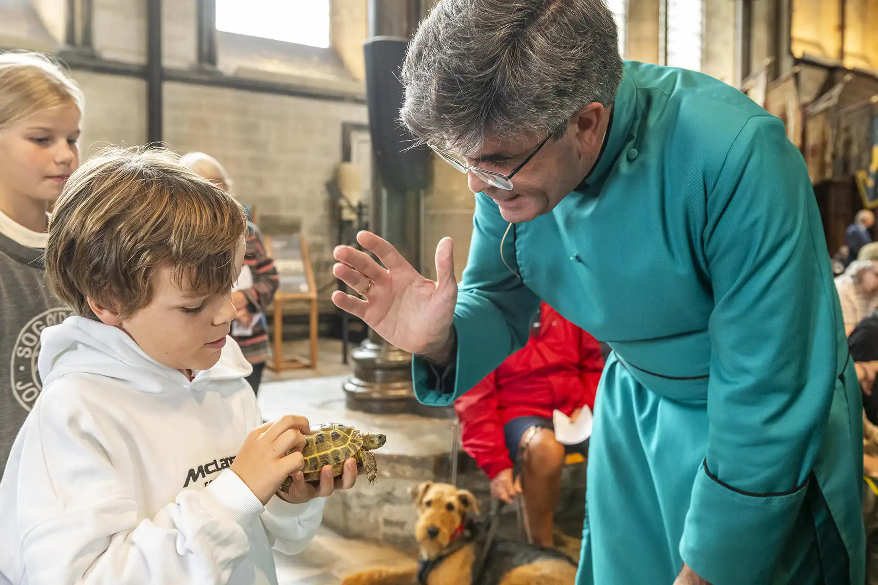 Hundreds of pets were blessed at Salisbury Cathedral. Pictures: Max Willcock