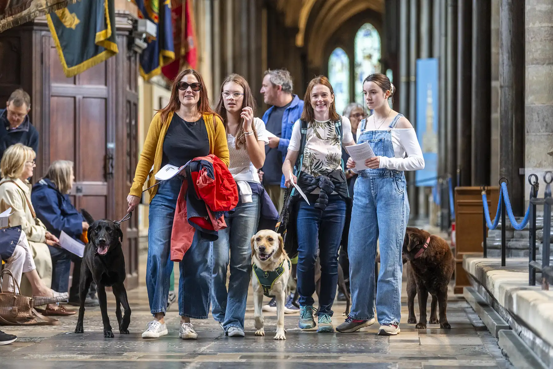 Hundreds of pets were blessed at Salisbury Cathedral. Pictures: Max Willcock
