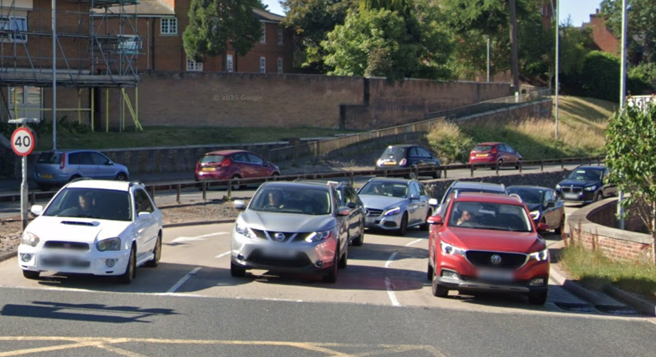 St Mark's Roundabout is one of the air quality management zones in the city Picture: Google
