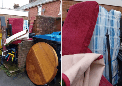 The resident who reported the fly-tipping received an award Pictures: Wiltshire Council