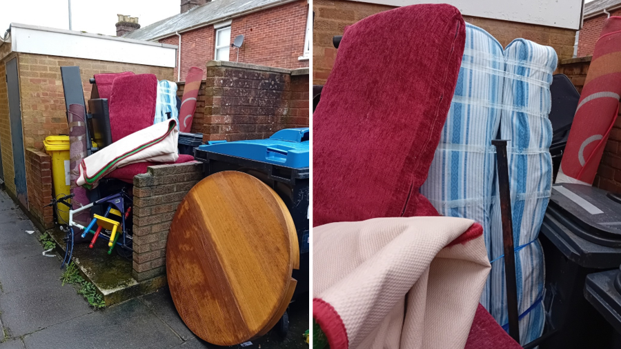 The resident who reported the fly-tipping received an award Pictures: Wiltshire Council