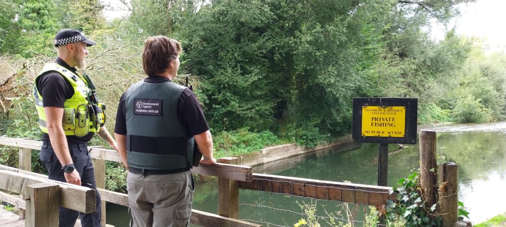 Two people were caught fishing without a licence Picture: Amesbury Police