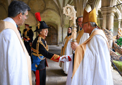 Princess Anne attended the service due to her role as Colonel of the Blues and Royals Picture: Finnbarr Webster