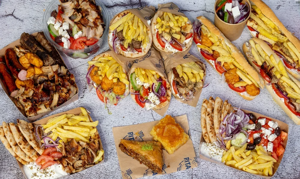 Chicken nuggets, a Greek style beef and lamb kebab and a classic skepasti are all on the menu Picture: Pita Pita