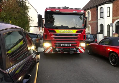 Fire crews are reminding motorists to leave enough space Picture: Salisbury Fire Station