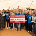 Members of the Rockbourne Fair team with Stars Appeal Ambassadors and stallholders at the opening of this year’s event Picture: Mark Bastick