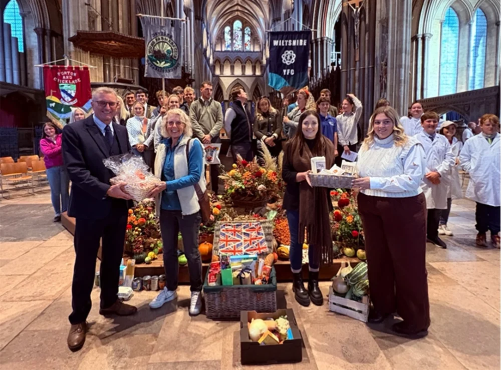 Pantry representatives at the Young Farmers Evensong Picture: Old Sarum and Longhedge Pantry