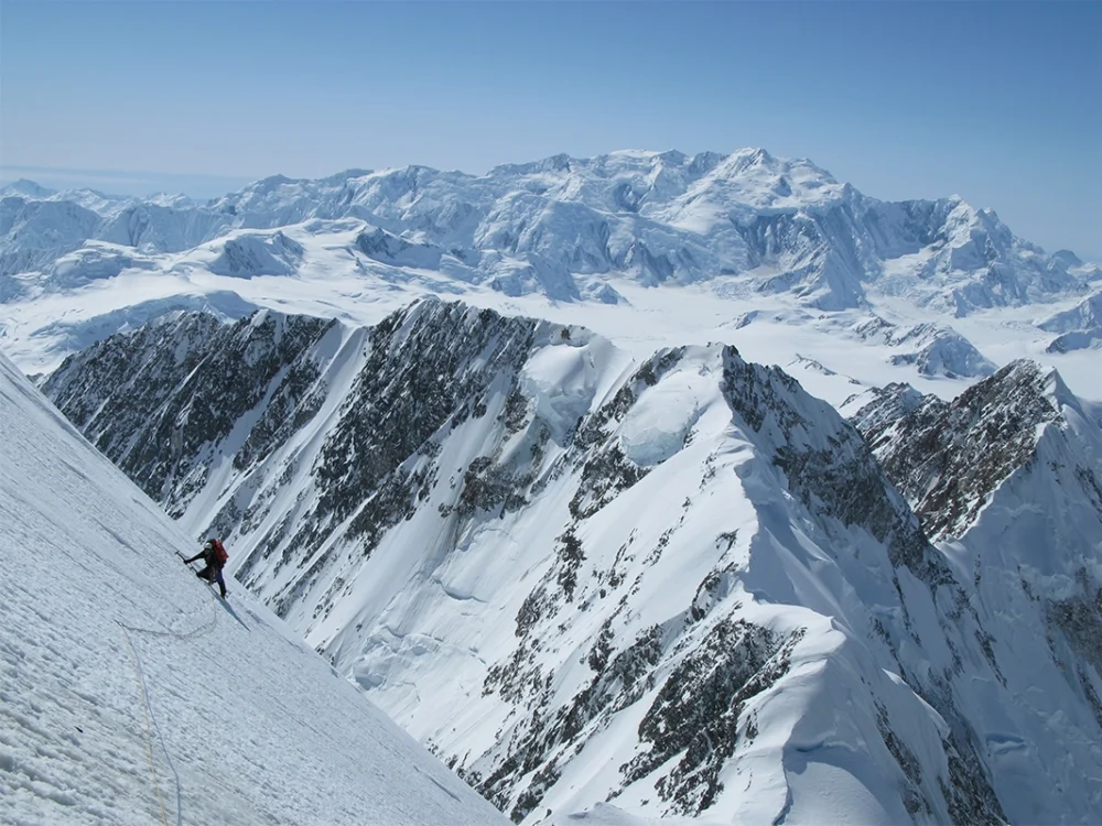 Simon Yates on Mount Vancouver Picture: Salisbury Guildhall