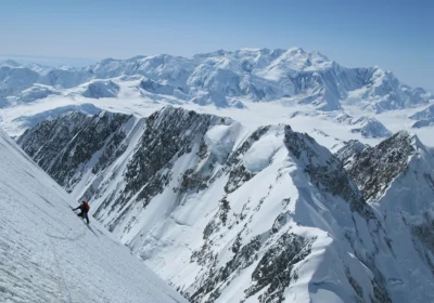Simon Yates on Mount Vancouver Picture: Salisbury Guildhall