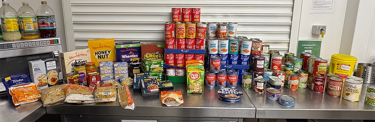 Some of the food that has recently been donated to the pantry Picture: Old Sarum and Longhedge Pantry