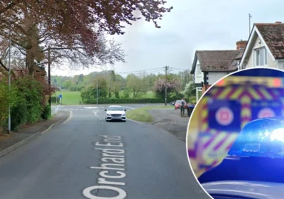 The horse rider was nearly forced to dismount after a car that was tailing her overtook her while another car was approaching from the opposite direction Picture: Google