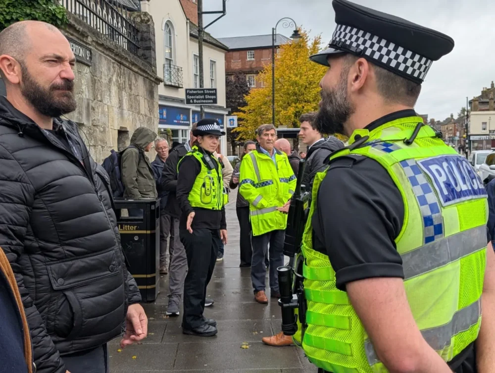 The walkabout saw partners stress the need to work together to combat issues Picture: WPCC