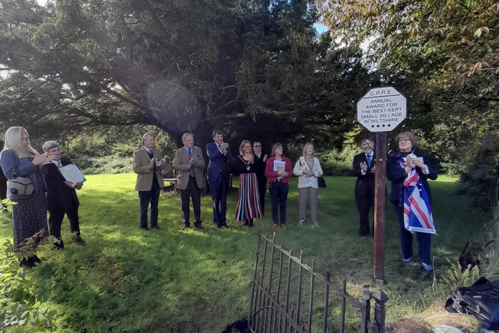 The community came together to celebrate the award during the presentation Picture: CPRE
