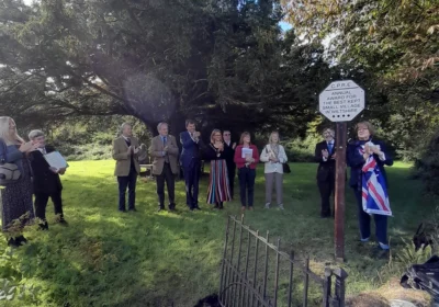 The community came together to celebrate the award during the presentation Picture: CPRE
