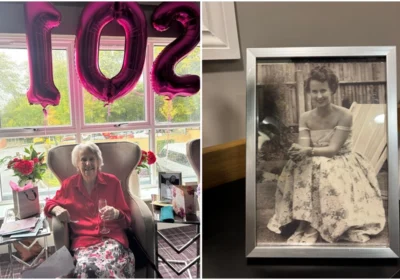 Iris celebrating her birthday in style Picture: Wilton Place Care Home