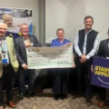 Roger Humphry, Peter Edge, Dr Rowena Staples, Lord Pembroke and Sridhar Sampalli Picture: Wilton Rotary Club