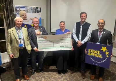 Roger Humphry, Peter Edge, Dr Rowena Staples, Lord Pembroke and Sridhar Sampalli Picture: Wilton Rotary Club