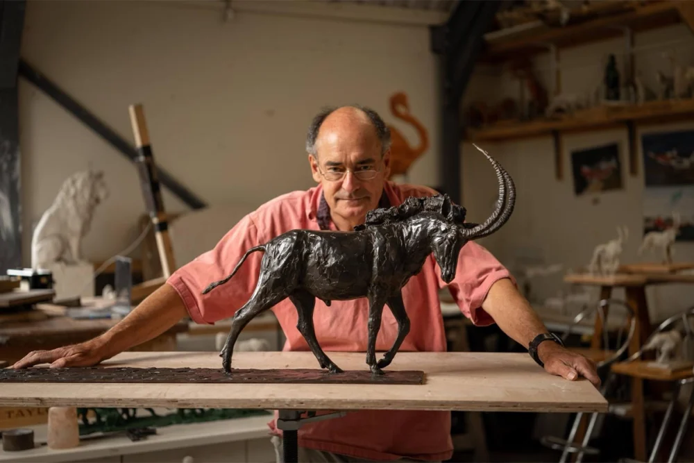 Renowned sculptor Mark Coreth is one of the artists who have donated to the auction Picture: Horatio’s Garden