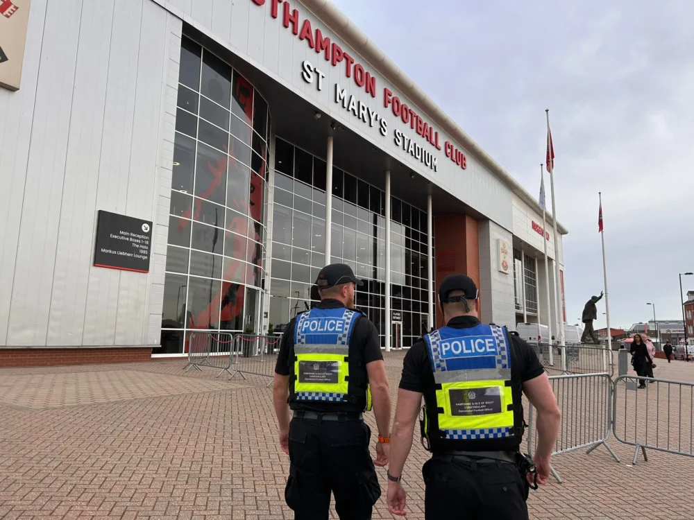 Small threw a lighter at Portsmouth winger Josh Murphy Picture: Hampshire & Isle of Wight Constabulary