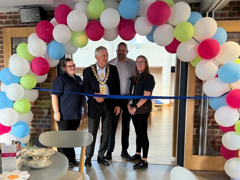 Left to right: Caremark's Jo Osgood, Mayor of Salisbury John Wells, Caremark director Paul Osgood and Caremark care coordinator Deborah Law Picture: Caremark