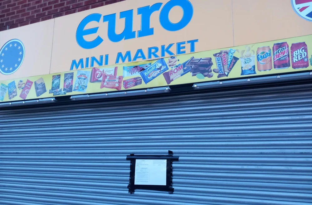 Euro Mini Market, in Ferndown, has been ordered to close. Picture: Dorset Council