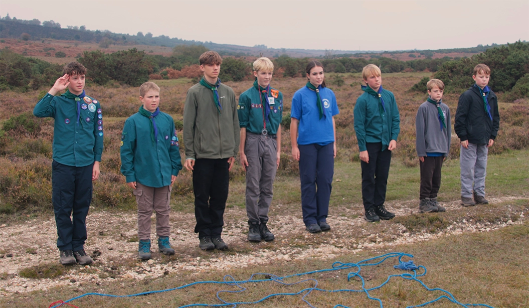 Scouts arriving at a checkpoint Picture: Mark Warner