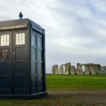 Fans turned out to see Doctor Who's Tardis at Stonehenge