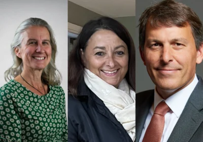 New trustees Victoria Hamilton, Debbie Pearce, and John Glen MP Picture: ALABARÉ