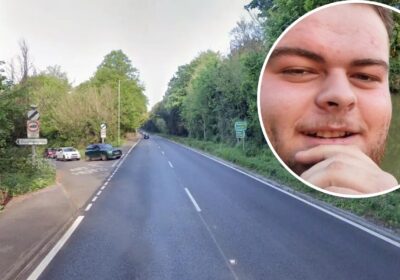 Liam Rowe, inset, died after a crash at the junction of Skew Road and the A36 in Salisbury. Pictures: Google/Wiltshire Police