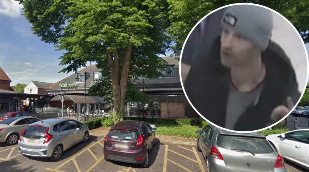 Police want to trace this person in connection with shoplifting at Waitrose in Ringwood. Pictures: Google/Hampshire Police