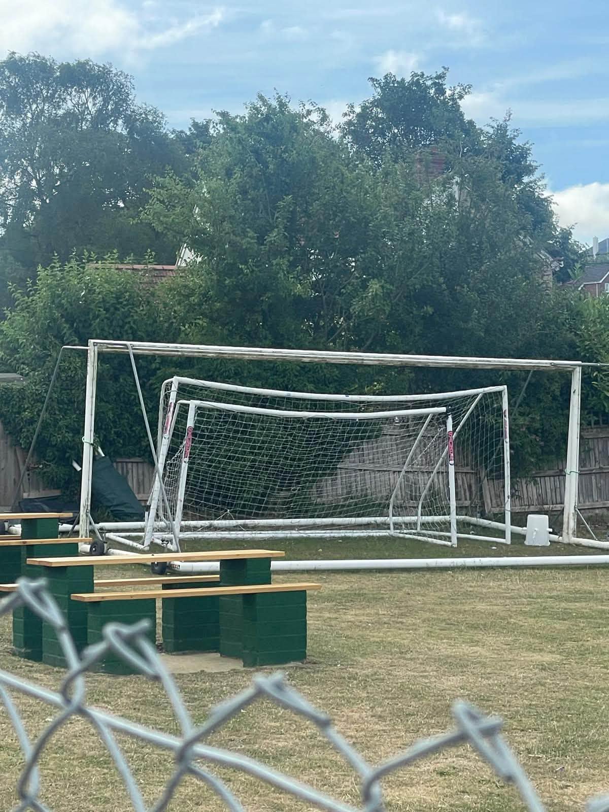 Vandals stole nets and damaged doors at Laverstock & Ford Sports Club