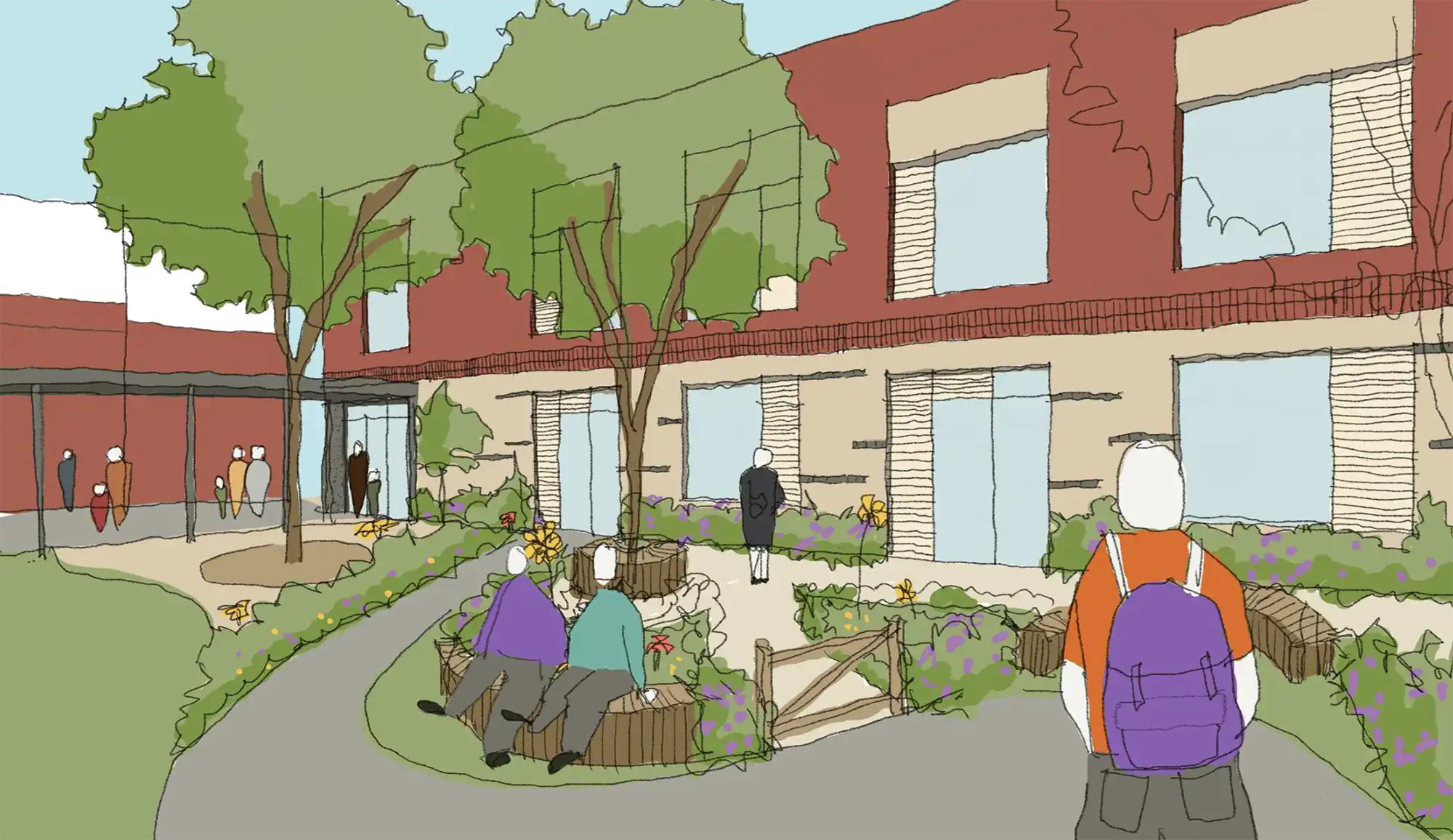 How the new buildings could look at Sarum Academy. Picture: Footprint Architects/Wiltshire Council
