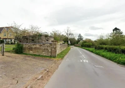 The pillbox is visible from Lower Road, near Bemerton Farm. Picture: Google