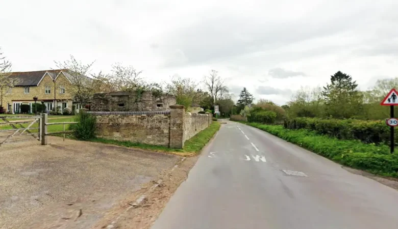 The pillbox is visible from Lower Road, near Bemerton Farm. Picture: Google