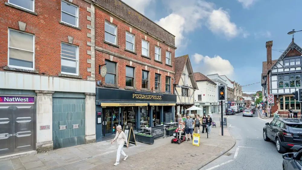 Pizza Express in Blue Boar Row is going up for auction. Picture: Acuitus