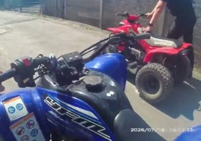 Officers seized the quad bikes after complaints from residents in Salisbury. Picture: Wiltshire Police