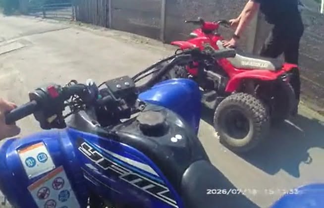 Officers seized the quad bikes after complaints from residents in Salisbury. Picture: Wiltshire Police