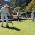 Ken back on the green, at Bournemouth Bowling Club
