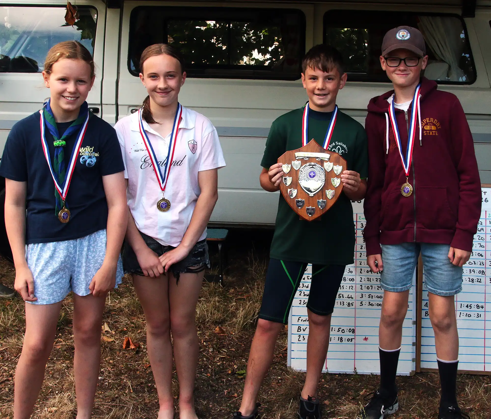 Year 6 & 7 winners, 23rd Salisbury Team A. Picture: Mark Warner