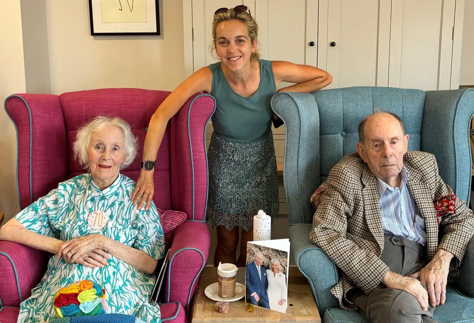 Mary and Teddy with granddaughter Pippa Ebel