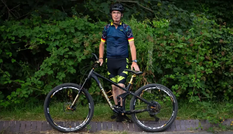 Bryan Simmans is preparing for the London to Brighton off-road cycle challenge