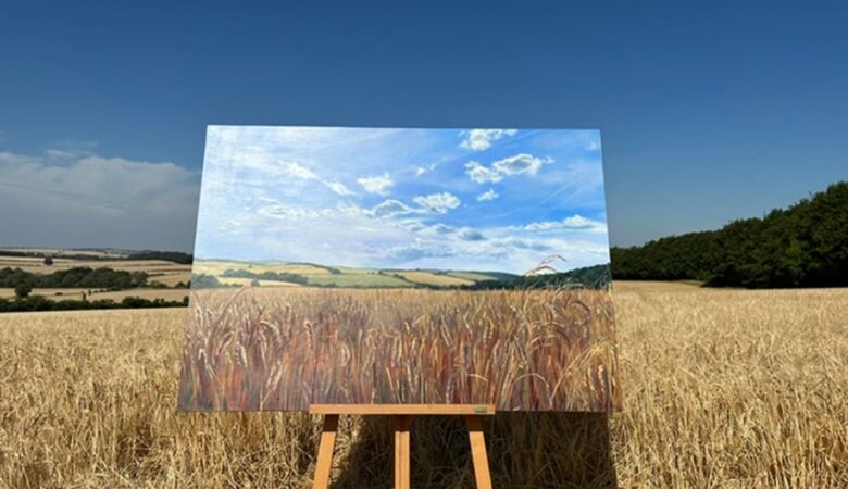 Halt Harnham Housing group say this painting by local artist Nicola Wakeling reflects the beauty of the landscape they are hoping to preserve as a “lasting legacy” for Salisbury. Picture: Nicola Wakeling