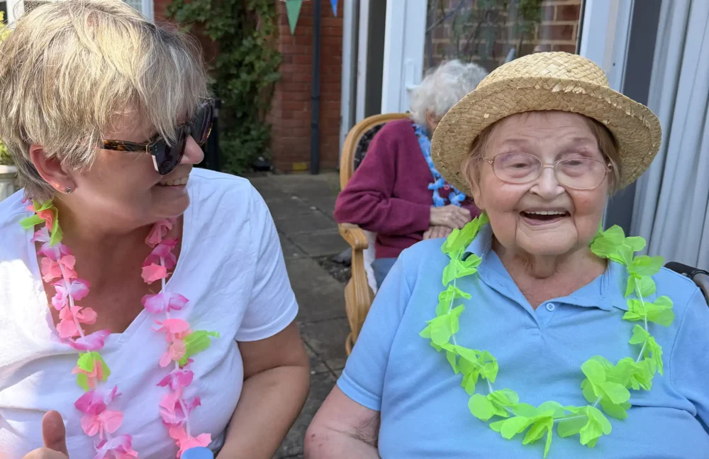 Staff, residents and guests enjoyed the celebration at Milford House