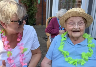 Staff, residents and guests enjoyed the celebration at Milford House