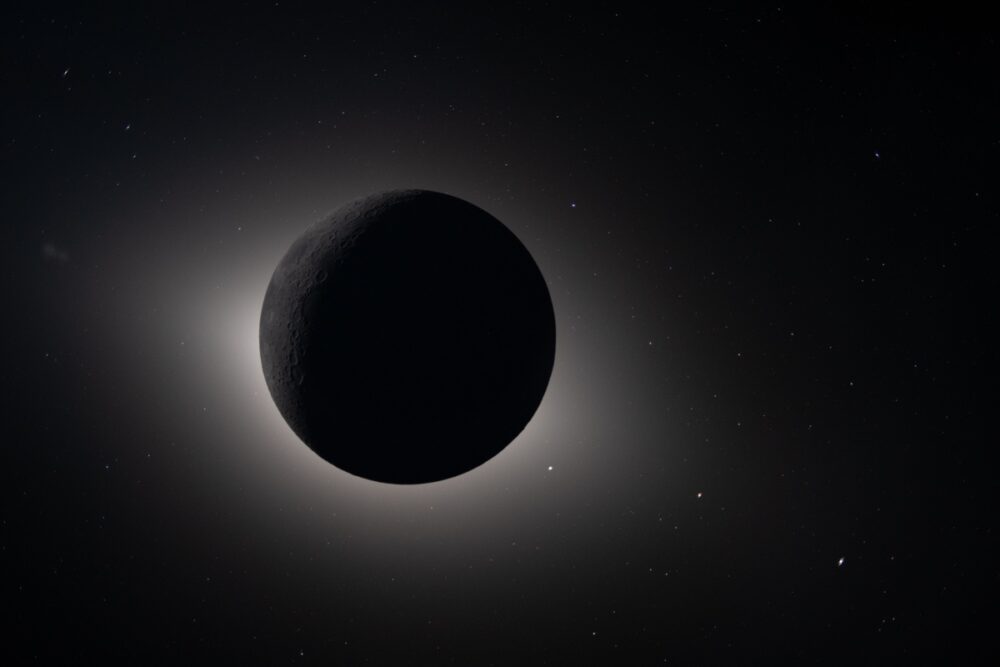 The Moon fully eclipsing the Sun as captured by the Artemis II crew during their lunar flyby on April 6, 2026. Picture: NASA
