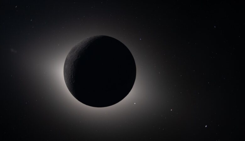 The Moon fully eclipsing the Sun as captured by the Artemis II crew during their lunar flyby on April 6, 2026. Picture: NASA