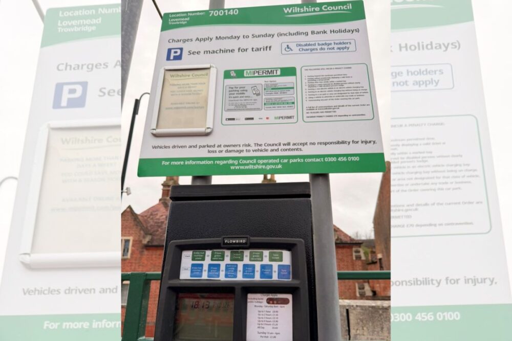 Car park charges in Wiltshire will rise in September. Picture: Wiltshire Council.